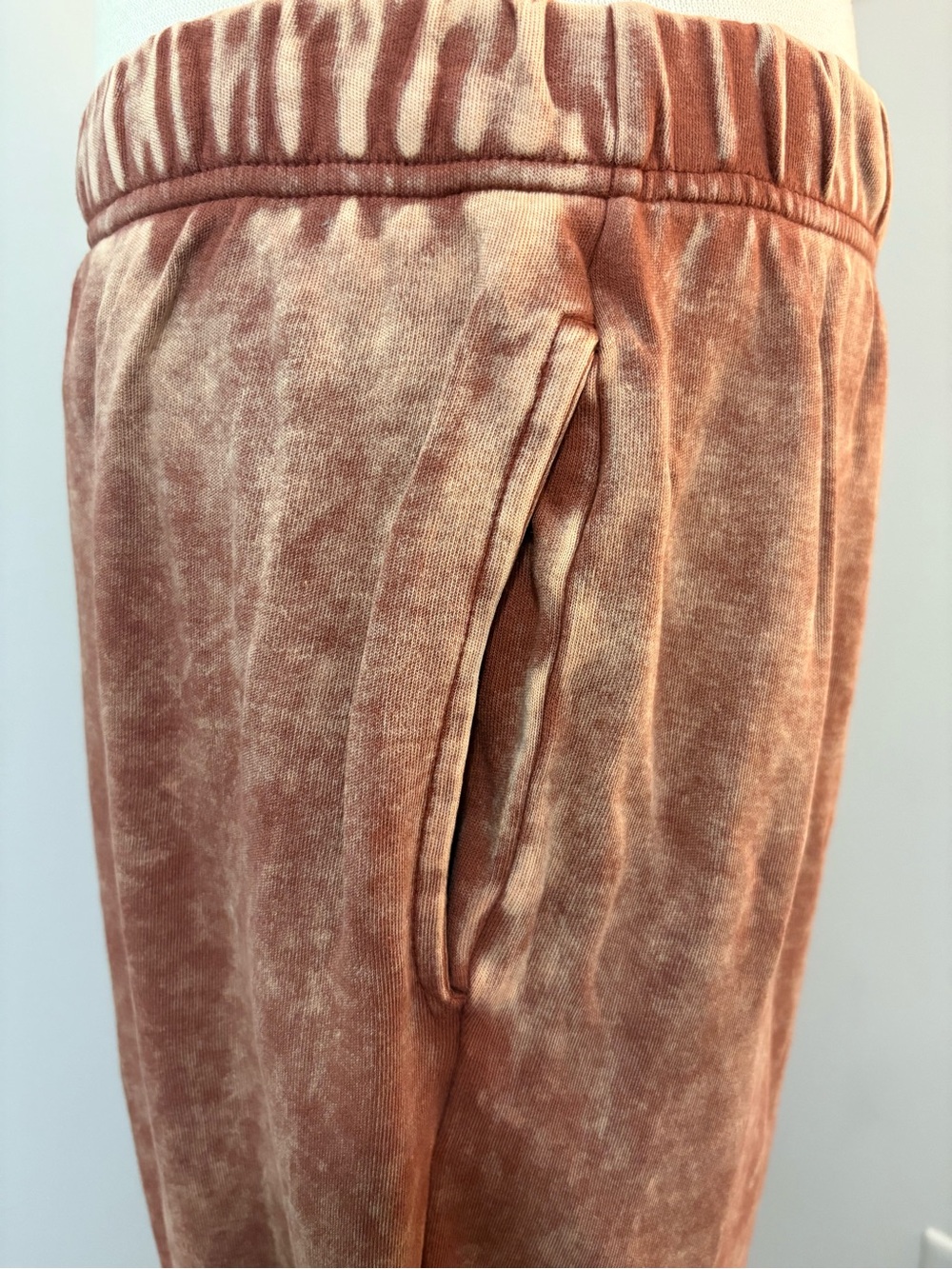 Zenana Outfitters Rust Mineral-Wash Joggers - Picture 5 of 12